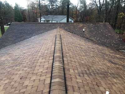 Roof Cleaning before